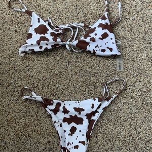NWT Cow Print Shein Swimsuit